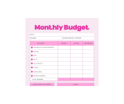 Free Budget Templates