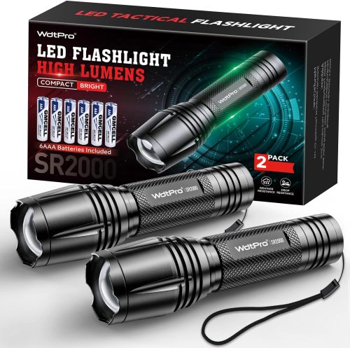 2 Pack Powerful Tactical Flashlights