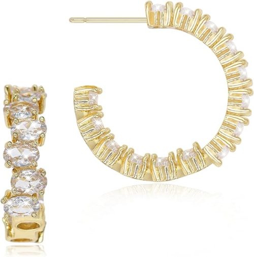 Chunky Gold Hoop Earrings